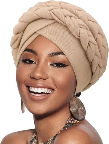 Dreshow African Turban للنساء معقدة الشعر للنوم النائم رؤساء الرؤوس الرأس الدافئ للنساء السوداء الغطاء الكيميائي in Kuwait