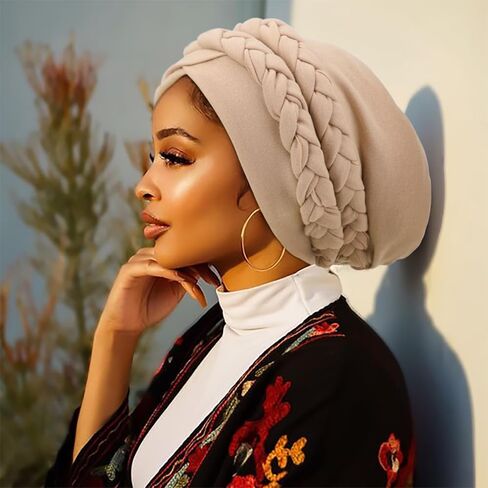 Dreshow African Turban للنساء معقدة الشعر للنوم النائم رؤساء الرؤوس الرأس الدافئ للنساء السوداء الغطاء الكيميائي in Kuwait