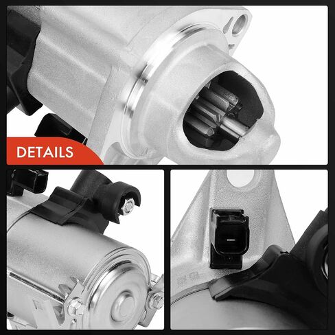 A-Premium Starter Motor متوافق مع Honda Civic 2012-2015 1.8L ، HR-V HRV 2016-2022 1.8L & ACURA ILX 2013-2015 2.0L ، 12V 1.4KW 9-TEETH في اتجاه عقارب الساعة ، استبدل# 31200-R1A-A01 ، 31200-R1A-A in Saudi Arabia