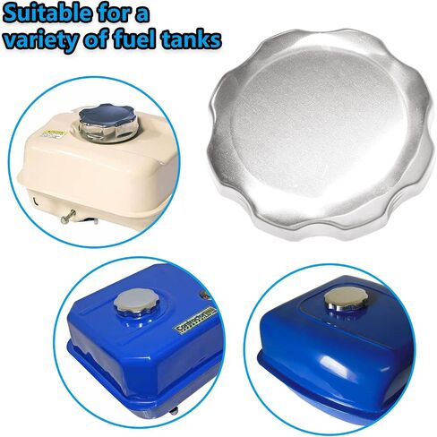 Metal Gas Fuel Tank Cap Chrome Finished Gas Tank Cap for GX160 GX200 GX240 GX270 GX340 GX390 5.5HP 6.5HP Engine Motors, Bikes, 72mm O.D. in Saudi Arabia