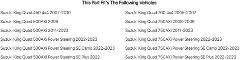 Tusk 4-Stroke Change Oil Kit Suzuki Ecstar R5000 10W-40 لـ Suzuki King Quad 750axi Power Seering SE Plus 2022 in Saudi Arabia