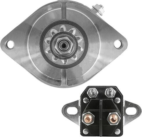 Caltric Starter with Relay Solenoid Compatible with John Deere X300 X300R X304 X305R X310 X320 X324 in Saudi Arabia