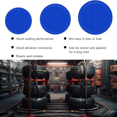 90PCS Tire Repair Patch, 32mm 42mm 58mm Natural Rubber Tyre Puncture Repair Patch Kit, Automotive Round Tubeless Patches Fast Repair Tool for Car Truck Bike Inner Tire in Saudi Arabia