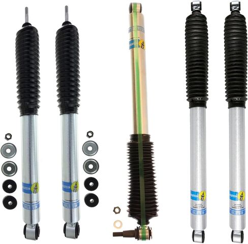 BILSTEIN 5100 مجموعة من الصدمات الأمامية والخلفية + مثبط التوجيه يناسب 2008 2016 F250 Super Duty مع 4 "Front & 0-1" رفع الخلفي | Trendsauto شارات | 24-185776 24-186025 24-196284 in Kuwait