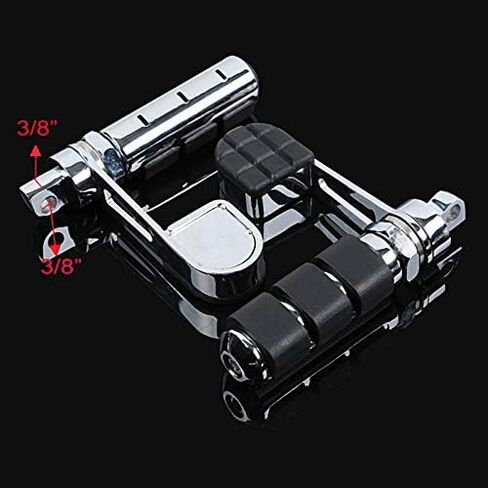 tct-motorparts petrup foot pets yeel keen support mount for harley softail ، sportster fxwg & fxr models black in Kuwait