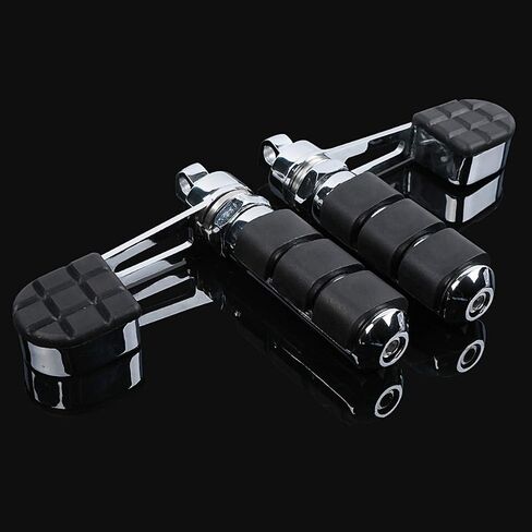 tct-motorparts petrup foot pets yeel keen support mount for harley softail ، sportster fxwg & fxr models black in Kuwait