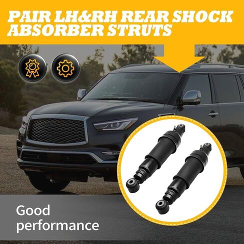 2PCS دعامات امتصاص الصدمات الخلفية Airmatic متوافقة مع QX56 (JA60 هيكل) 2004-2010 4WD ARMADA (WA60 هيكل) 2005-2015 4WD 56200ZV60A 56200ZQ2 in Saudi Arabia