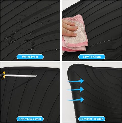 Car Floor Mats Custom Fit for Mercedes Benz EQB 250 300 350 2022-2025 Full Black Rubber Auto Liner Mats All Weather Protection Odorless in Kuwait