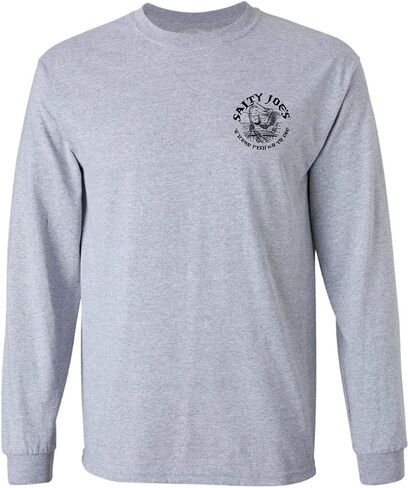 مالح Joes Men's Rum n 'Bones Logo ثقيلة الأكمام الطويلة in Kuwait