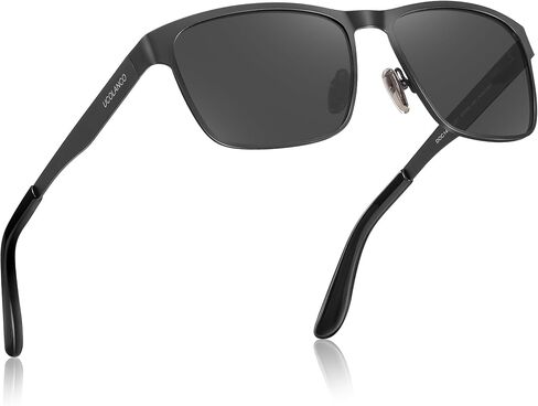 Metal Frame Sunglasses for Men Polarized UV400 with Case,Spring Flexible Hinge For Driving Fishing Hiking Golf in Saudi Arabia
