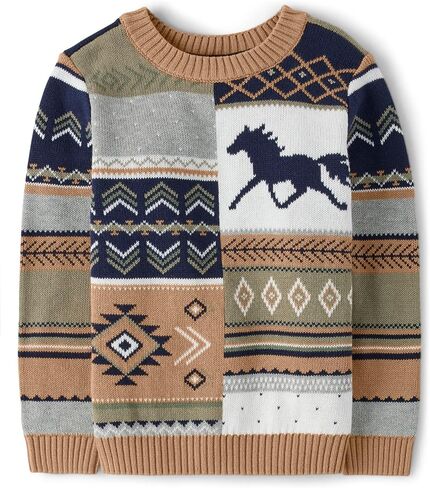Gymboree,and Toddler Long Sleeve Sweaters,Christmas Dino,7 in Kuwait