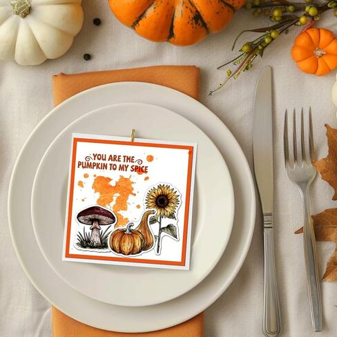 GLOBLELAND Autumn Silicone Clear Stamps Fall Pumpkin Scarecrow Maple Leaf Transparent Stamp Seals for Card Making DIY Scrapbooking Journaling Decoration 11x16cm/4.3x6.3in in Saudi Arabia