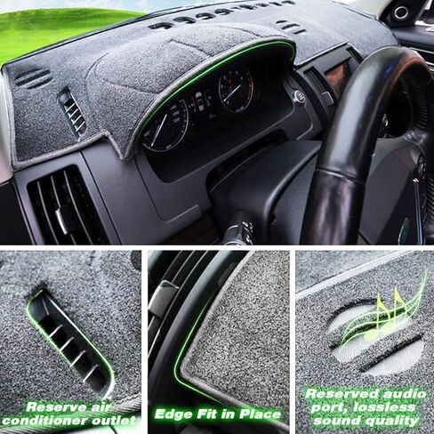 غطاء لوحة القيادة مناسب لـ 2011-2013 2014 2015 2016 BMW 5 Series/ 528i 535i 550i xDrive Flannel Nonslip Car Dashboard Mat Sunshade No Glare and Slip Pad Carpet Sunshield Protector (بدون HUD) in Saudi Arabia