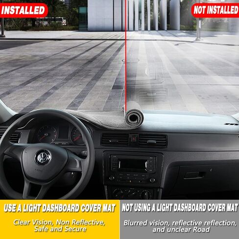 غطاء لوحة القيادة مناسب لـ 2011-2013 2014 2015 2016 BMW 5 Series/ 528i 535i 550i xDrive Flannel Nonslip Car Dashboard Mat Sunshade No Glare and Slip Pad Carpet Sunshield Protector (بدون HUD) in Saudi Arabia