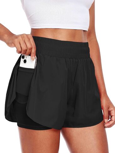 CADMUS 2 in 1 Running Shorts for Women Athletic Tennis Shorts with Pocket in Saudi Arabia