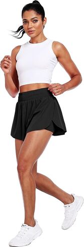 CADMUS 2 in 1 Running Shorts for Women Athletic Tennis Shorts with Pocket in Saudi Arabia