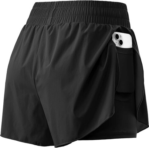 CADMUS 2 in 1 Running Shorts for Women Athletic Tennis Shorts with Pocket in Saudi Arabia