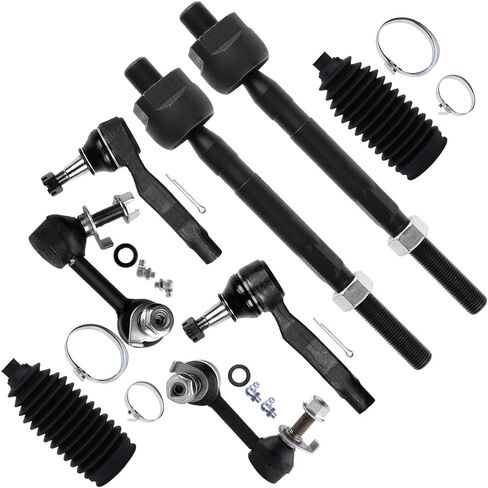 SCITOO 8pcs Front Suspension Kit Outer Inner Tie Rod End w/Steering Boot fit 2003-2009 for Nissan 350Z 2003-2007 for INFINITI G35 Sway Bar Link in Saudi Arabia