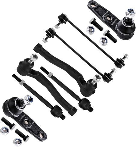 مجموعة التعليق 8-PC FIT 2004-2010 لـ CHEVY AVEO 2006-2009 لـ CHEVY AVEO5 2009-2010 لـ PONTIAC G3 لموجة بونتياك لسوزوكي سويفت+ قضيب ربطة عنق داخلي داخلي. in Saudi Arabia