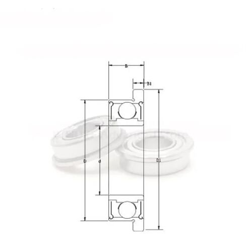 20/50pcs F626zz Flange Bearing 6x19x6 Mm RF1960 ABEC-1 F626 Z ZZ Ball Bearings (50pcs) in Kuwait