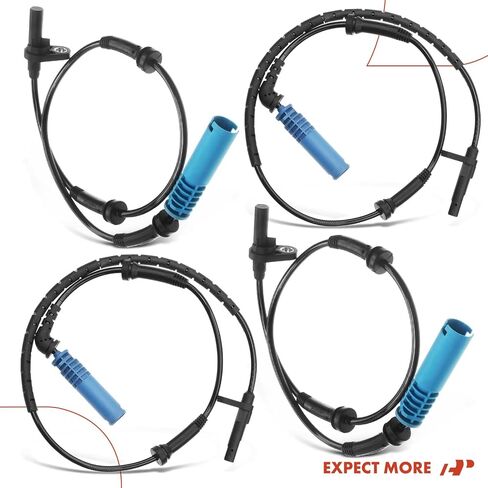مستشعر سرعة عجلات ABS-Premium ABS متوافق مع نماذج BMW-525i 530i 2004-2007 ، 528i 535i 2008-2010 ، 545i 645CI 2004-2005 ، 550i 650Ci 2006-2010-الجانب الأمامي والخلفي ، مجموعة 4-PC in Saudi Arabia