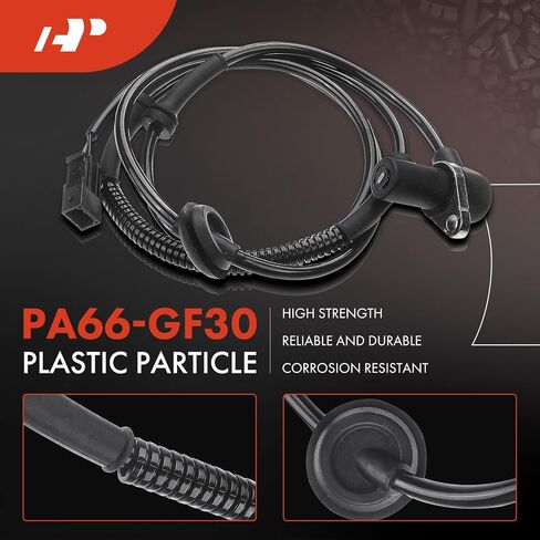A-Premium ABS Wheel Speed Sensor Compatible with Audi Models - A4/A4 Quattro 2002-2004, S4 2002/2004/2006 - Rear Driver & Passenger Side, 2-PC Set, Replace# 8E0927807B in Saudi Arabia