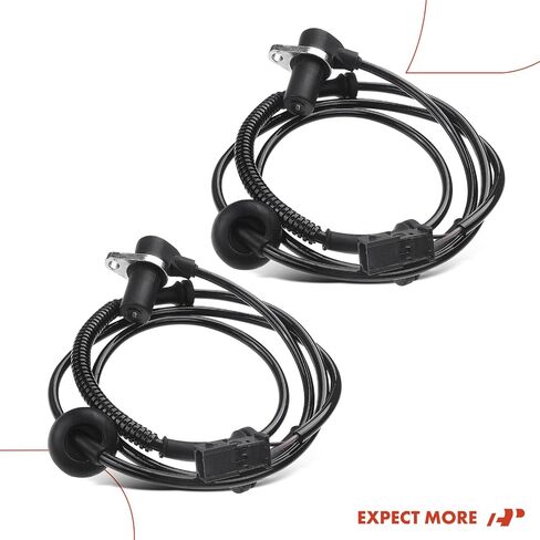 A-Premium ABS Wheel Speed Sensor Compatible with Audi Models - A4/A4 Quattro 2002-2004, S4 2002/2004/2006 - Rear Driver & Passenger Side, 2-PC Set, Replace# 8E0927807B in Saudi Arabia