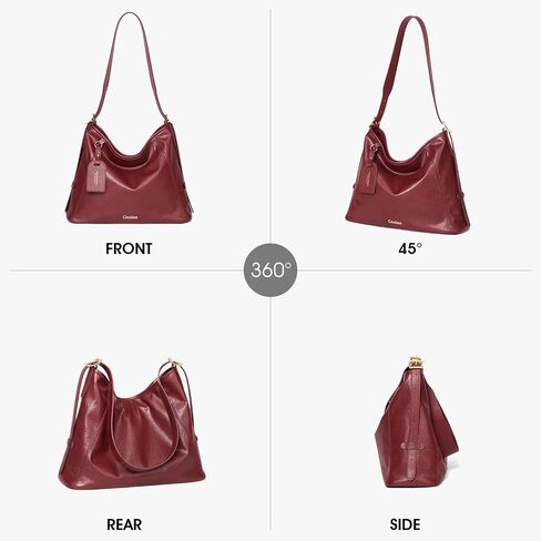 Cnoles Hobo Bag For Women Ladies Fashion Leather Handbag And Purses Tote Shoulder Satchel Crossbody Bags Top Handle Purse in Saudi Arabia