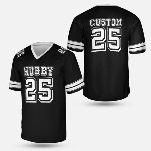 القمصان بعل وزوجة القميص مطابقة للزوجين السيد Mrs Football Jerseys ، الاسم المخصص والزوج والزوجة ، بالأبيض والأسود in Saudi Arabia