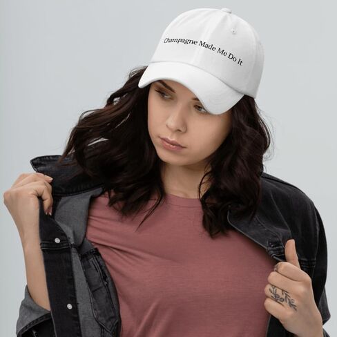 Champagne Made Me Do It Baseball Cap Embroidered Hat for Women Classic Golf Dad Hat Girls Night Out Gift in Kuwait