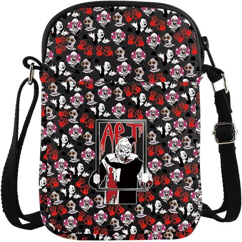 هدية مهرج مضحك هدية مهرج فيلم الفن Merch Crossbody Bag Horror Merch in Saudi Arabia