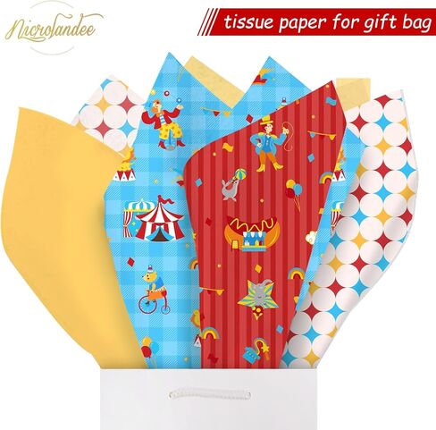 Nicrolandee 24 Sheets Christmas Tissue Wrapping Paper, 20 X15 Inches Blue White Christmas Snowflake Gifts Wrapping Paper, Gift Wrap Tissue Paper for Xmas New Year Winter Wedding Gifts Decorations in Kuwait