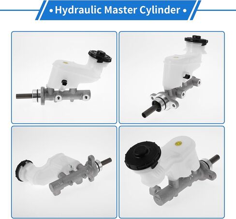 1 PCS Master Master Cylinder for Honda Accord 2003-2008 سبيكة ألومنيوم متينة ، أسطوانة هيدروليكية محرك بلاستيكي مع خزان in Saudi Arabia