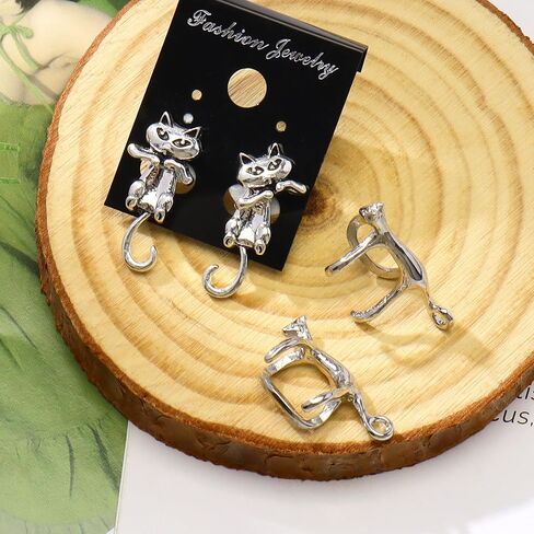 Coiris Fun Earrings for Women 3d Cool Cute Earrings Sliver Animal Post Studs Earrings Unique Cheap Funny Stuff Trendy Birthday Christmas Jewelry Gifts for Her in Saudi Arabia