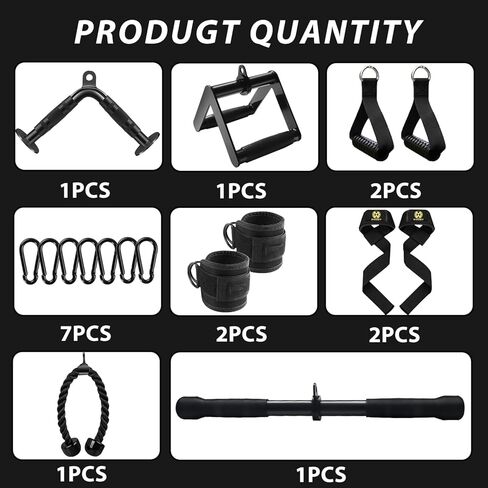 Cable Machine Attachment LAT Pulldown Attachments Cable Machine Accessories for Home Gym in Kuwait