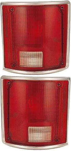 Pair of Tail Light Lens Heavy Half Standard Fits by Gm2807901 in Kuwait