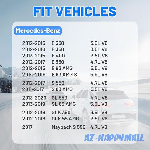 ملف إشعال المحرك-متوافق مع مرسيدس-بنز 2012-2016 E350 ، 2013-2020 SL550 ، 2012-2017 E550-استبدل# 2769060501 ، UF741 ، 1pc in Kuwait