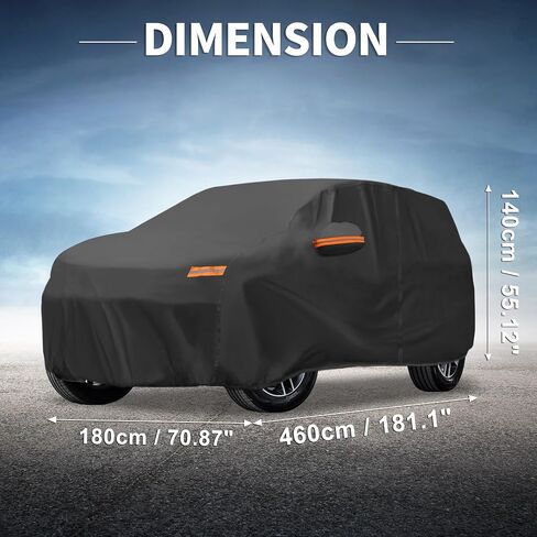 X AutoHaux Cover Cover في الهواء الطلق مقاوم للماء الحماية من أشعة المطر الثلج مع حماية مع الباب الأيسر سحاب 210D-PU لسوبارو Crosstrek in Saudi Arabia