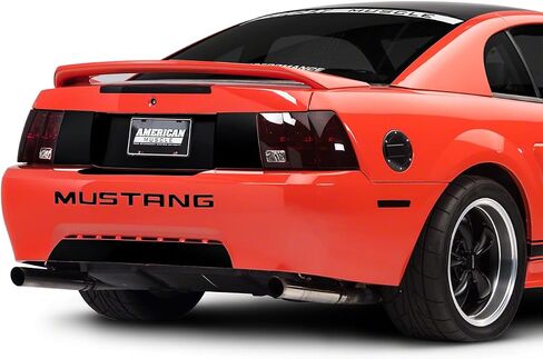 SEC10 Lower Rear Valance Accent; Matte Black Compatible for 99-04 Mustang GT, V6, Mach 1; 1999 Mustang Cobra in Saudi Arabia