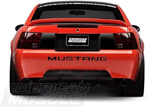 SEC10 Lower Rear Valance Accent; Matte Black Compatible for 99-04 Mustang GT, V6, Mach 1; 1999 Mustang Cobra in Saudi Arabia