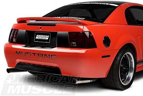SEC10 Lower Rear Valance Accent; Matte Black Compatible for 99-04 Mustang GT, V6, Mach 1; 1999 Mustang Cobra in Saudi Arabia