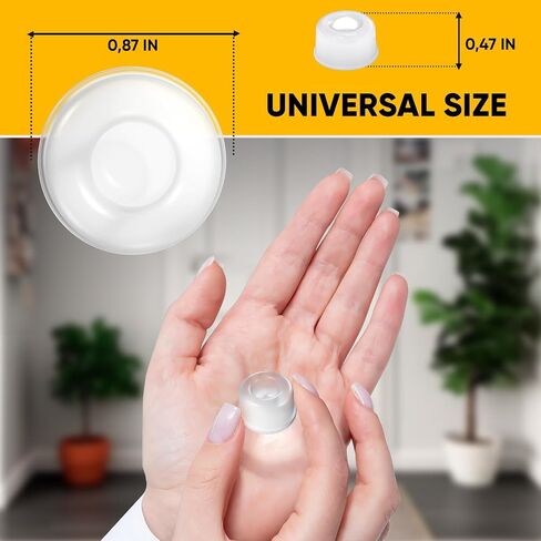 Diamond Door Stop Wall Protector | 4 Pack Self Adhesive Stoppers from Door Knobs | Clear Gel Door Stoppers for Wall Damage & Noise | Durable, Shock Absorbent & Discreet in Kuwait