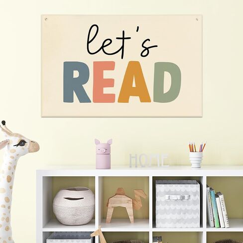 Playroom Decor Play All Day Banner Boho Nursery Bedroom Decor 22x33In Canvas Flag Banner Wall Hanging Banners Flag Decor for Toddler Boy Kids Room Nursery Playroom in Saudi Arabia