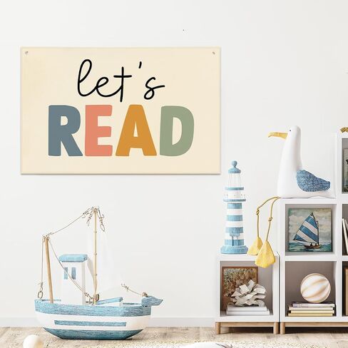 Playroom Decor Play All Day Banner Boho Nursery Bedroom Decor 22x33In Canvas Flag Banner Wall Hanging Banners Flag Decor for Toddler Boy Kids Room Nursery Playroom in Saudi Arabia