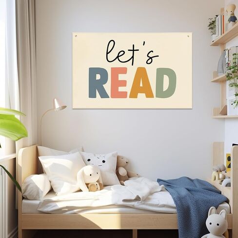 Playroom Decor Play All Day Banner Boho Nursery Bedroom Decor 22x33In Canvas Flag Banner Wall Hanging Banners Flag Decor for Toddler Boy Kids Room Nursery Playroom in Saudi Arabia