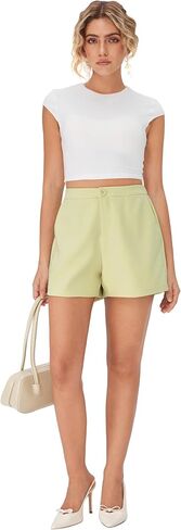CIDER Womens Dress Shorts High Waist Casual Summer Shorts with Pockets in Saudi Arabia