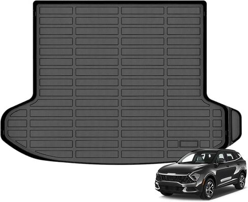 GINOWY-Cargo Liner for Honda HR-V 2023 2024 2025, All Weather 2024 HRV Trunk Mat Waterproof Cargo Mat HRV 2025 TPE Rubber Durable Easy to Clean Anti-Slip HRV Accessories Mat Black in Kuwait
