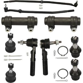 Irontek 10pcs الجزء العلوي من الكرة السفلى من أسفل المفاصل الداخلية inn end end end end قضيب ضبط الأكمام مناسبة لدودج رام 2500 2003-2008 ، RAM 3500 2003-2007 ، K7460 K7467 DS1463 ES3625 DS1464 ES3624 ES3624 ES3626 in Kuwait