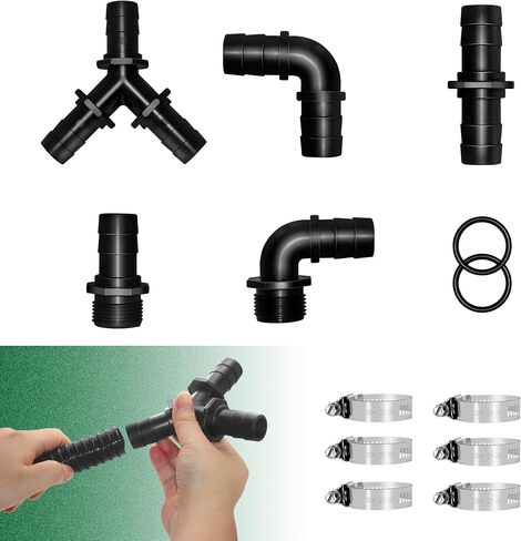PVC 90 درجة خرطوم الكوع موصل بارب - 1 بوصة إدراج × 1 بوصة إدراج خرطوم بارب المناسب - PVC 90 درجة الكوع خرطوم بارب تركيبات لأنابيب خرطوم المياه in Kuwait