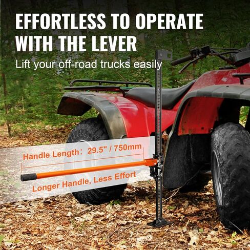 VEVOR Farm Jack, 34" Utility High Lift Farm Jack, 3.18 Ton (7,000 lbs) Capacity Ratcheting Off Road Utility Jacks, Heavy-Duty Lift Jacks with 5.12"-28" Lifting Range for Tractor, Truck, SUV in Saudi Arabia